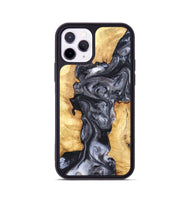 iPhone 11 Pro Wood Phone Case - Nadia (Black & White, 820193)
