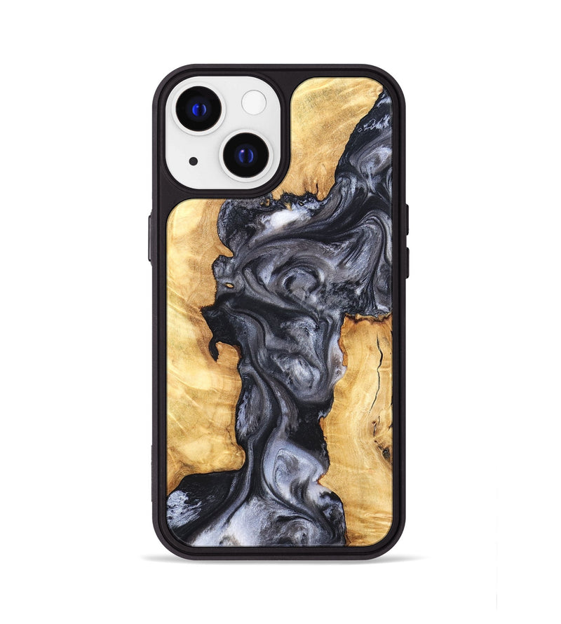 iPhone 13 Wood Phone Case - Nadia (Black & White, 820193)