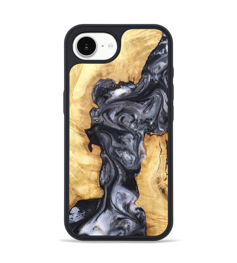 iPhone 16e Wood Phone Case - Nadia (Black & White, 820193)