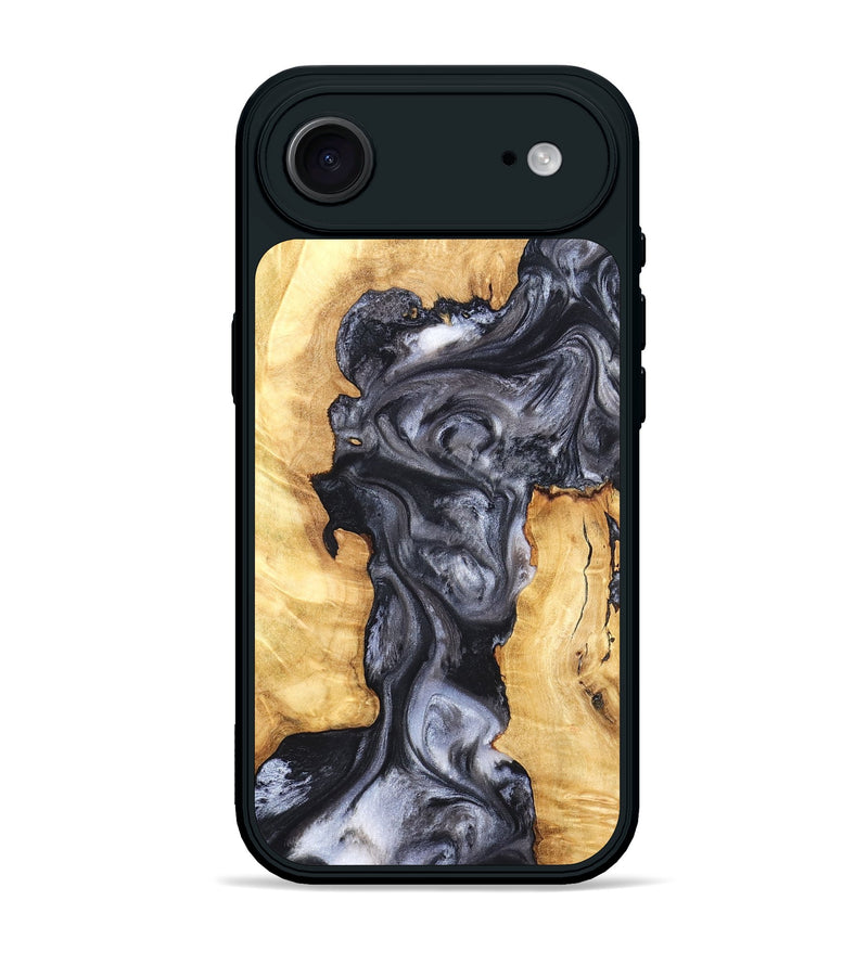 iPhone 17 Air Wood Phone Case - Nadia (Black & White, 820193)