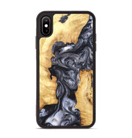iPhone Xs Max Wood Phone Case - Nadia (Black & White, 820193)
