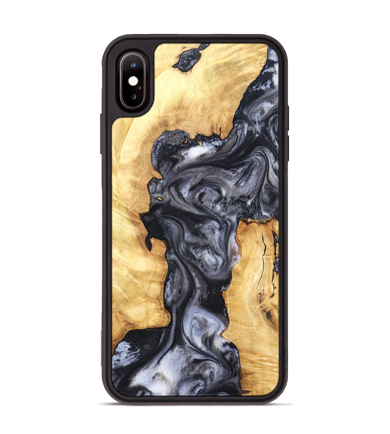 iPhone Xs Max Wood Phone Case - Nadia (Black & White, 820193)