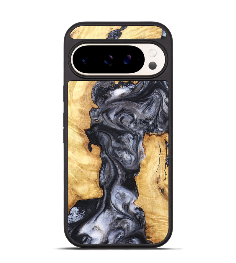 Pixel 9 Wood Phone Case - Nadia (Black & White, 820193)