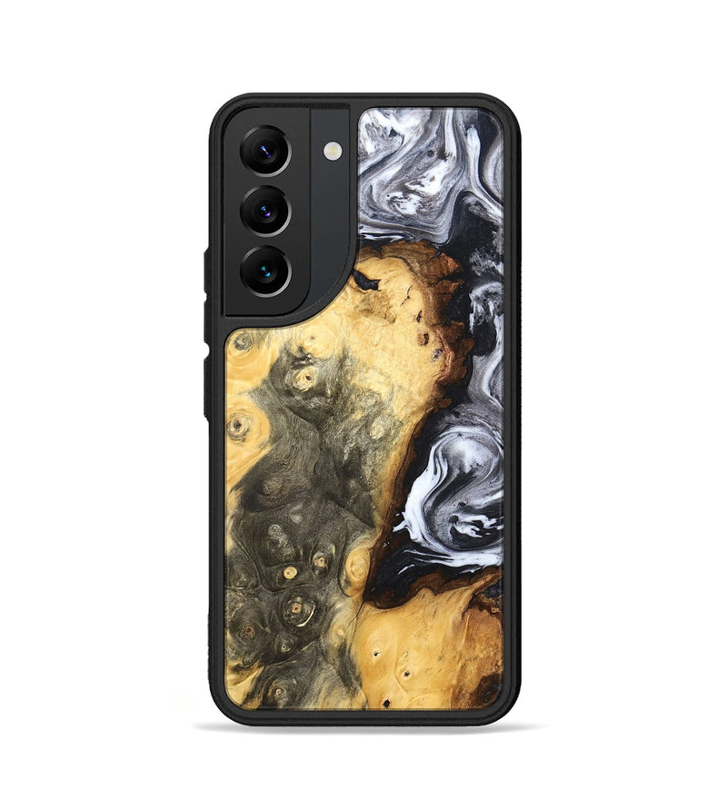 Galaxy S22 Wood Phone Case - Kaye (Black & White, 820195)