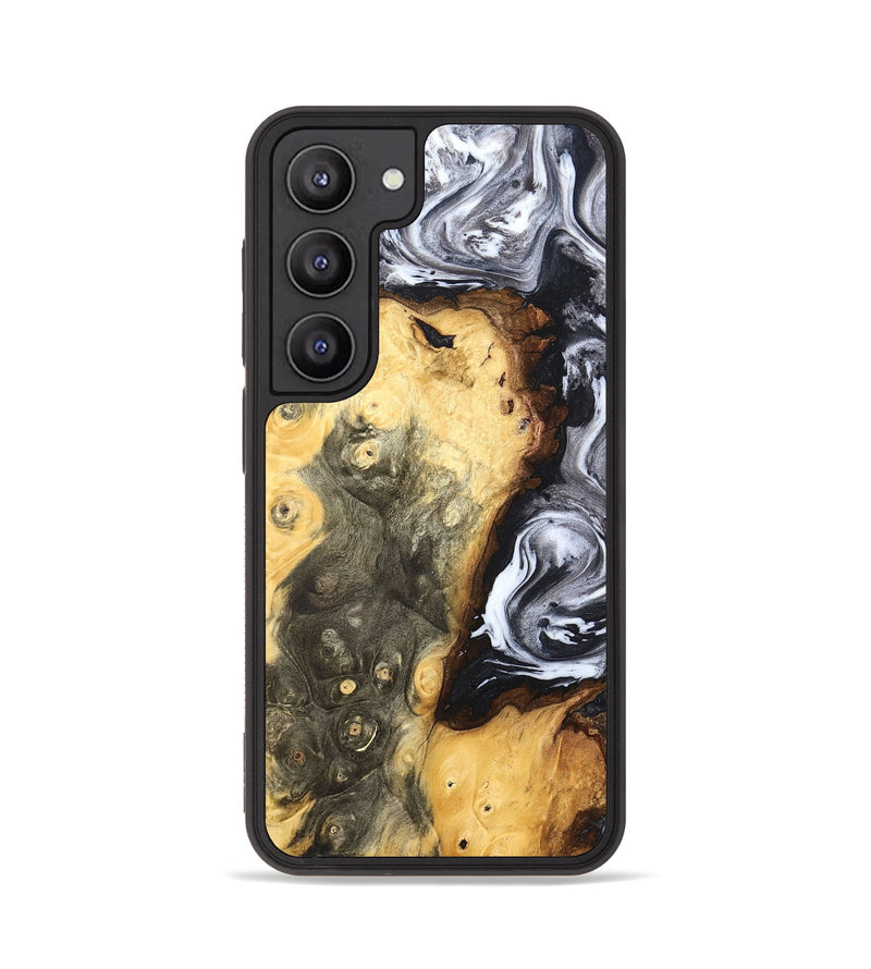 Galaxy S23 Wood Phone Case - Kaye (Black & White, 820195)