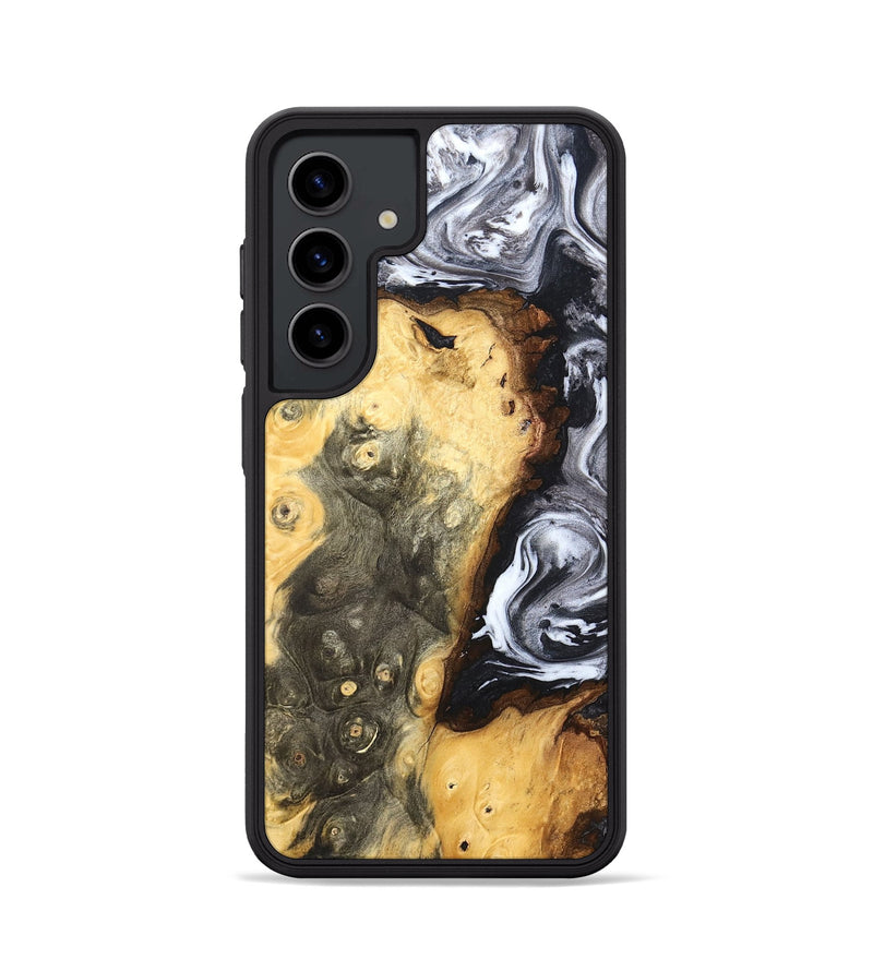 Galaxy S24 Wood Phone Case - Kaye (Black & White, 820195)