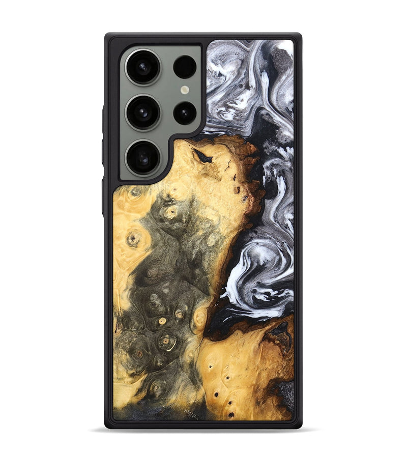 Galaxy S24 Ultra Wood Phone Case - Kaye (Black & White, 820195)