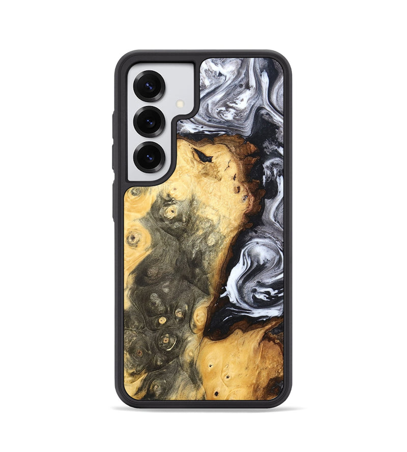 Galaxy S25 Wood Phone Case - Kaye (Black & White, 820195)