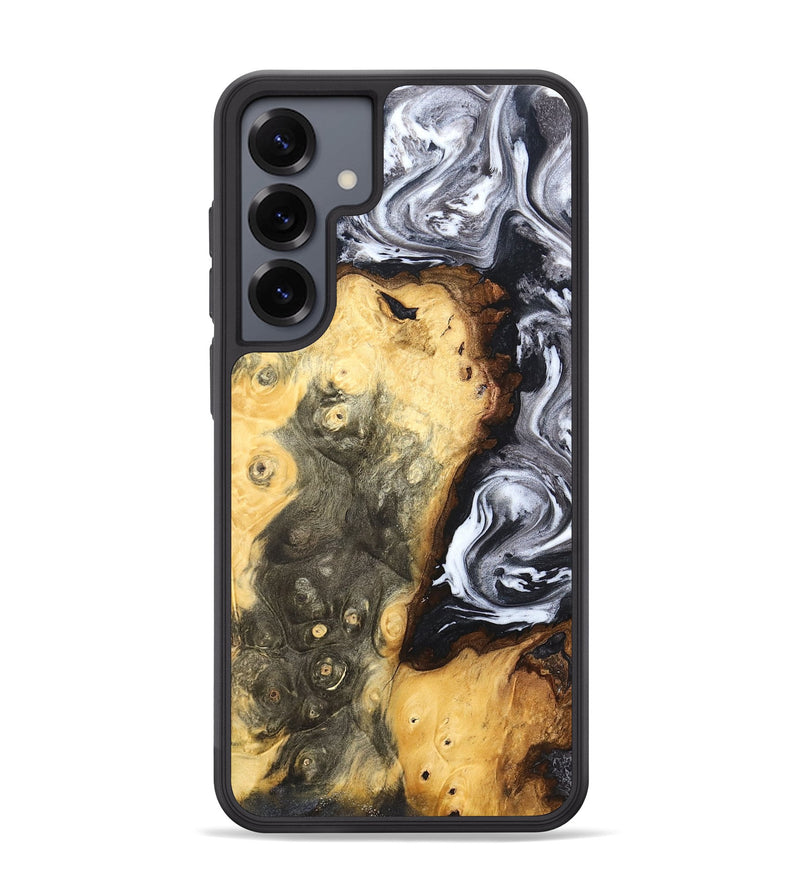 Galaxy S25 Plus Wood Phone Case - Kaye (Black & White, 820195)