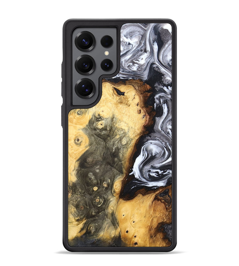 Galaxy S25 Ultra Wood Phone Case - Kaye (Black & White, 820195)