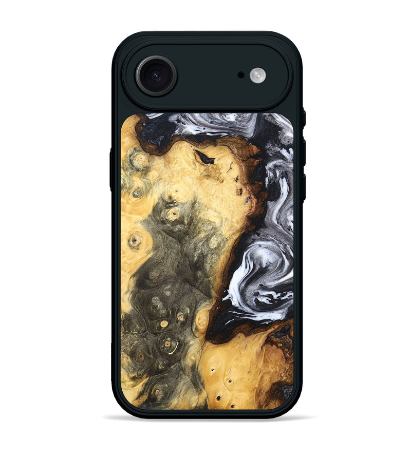 iPhone 17 Air Wood Phone Case - Kaye (Black & White, 820195)