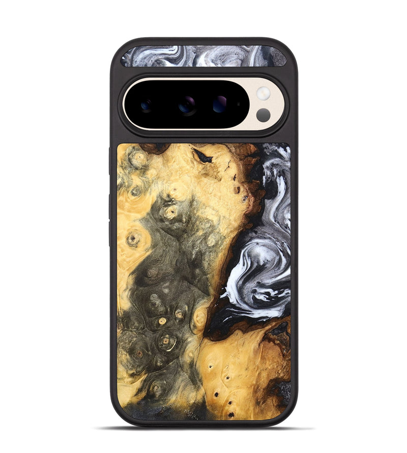 Pixel 10 Wood Phone Case - Kaye (Black & White, 820195)