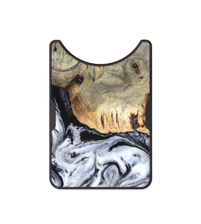 Alloy Wood Wallet - Faye (Black & White, 820197)