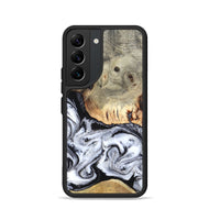 Galaxy S22 Wood Phone Case - Faye (Black & White, 820197)