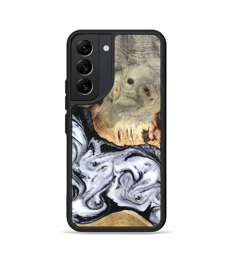 Galaxy S22 Wood Phone Case - Faye (Black & White, 820197)