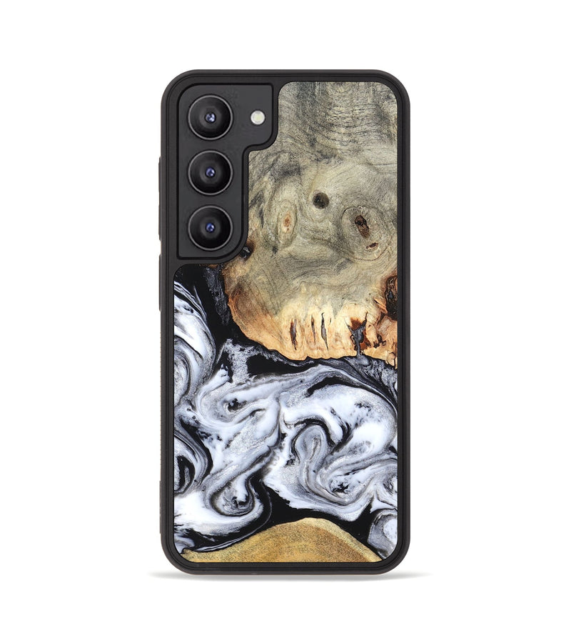 Galaxy S23 Wood Phone Case - Faye (Black & White, 820197)