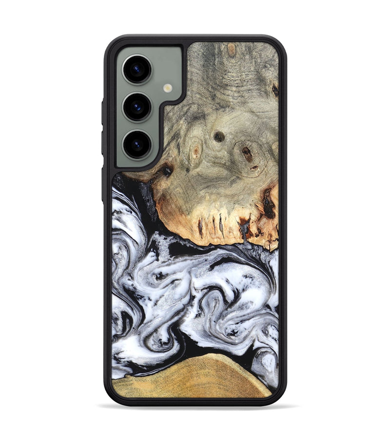 Galaxy S24 Plus Wood Phone Case - Faye (Black & White, 820197)