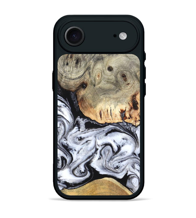 iPhone 17 Air Wood Phone Case - Faye (Black & White, 820197)