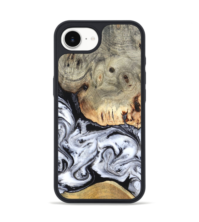 iPhone 17e Wood Phone Case - Faye (Black & White, 820197)