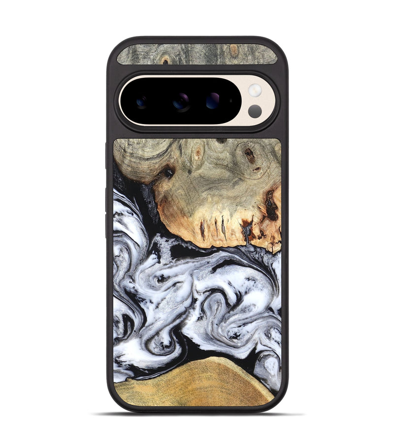 Pixel 10 Pro Wood Phone Case - Faye (Black & White, 820197)