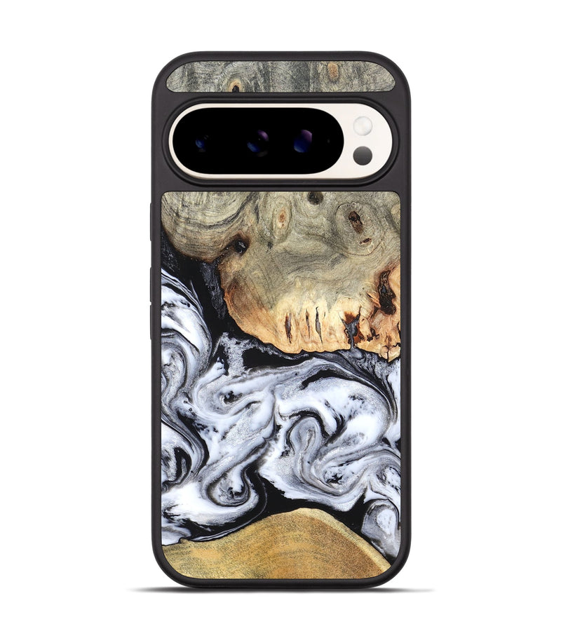 Pixel 9 Pro Wood Phone Case - Faye (Black & White, 820197)