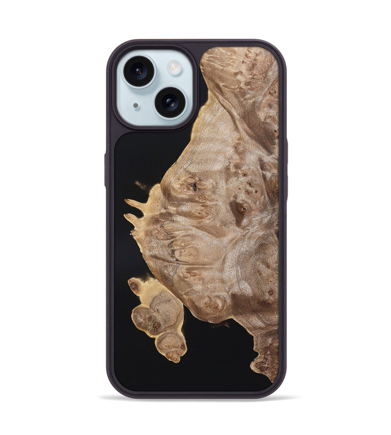 iPhone 15 Wood Phone Case - Aldo (Wood Burl, 820201)