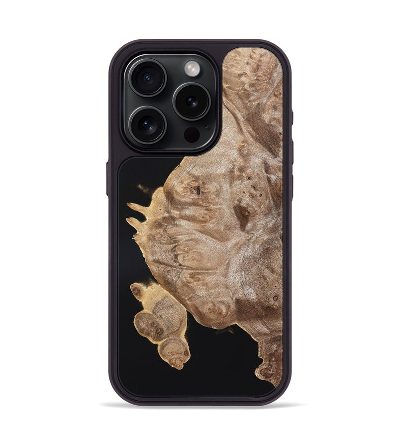 iPhone 15 Pro Wood Phone Case - Aldo (Wood Burl, 820201)