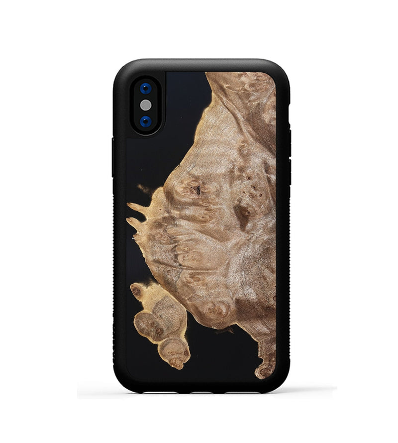 iPhone Xs Wood Phone Case - Aldo (Wood Burl, 820201)