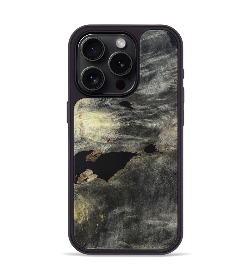 iPhone 15 Pro Wood Phone Case - Halley (Wood Burl, 820202)