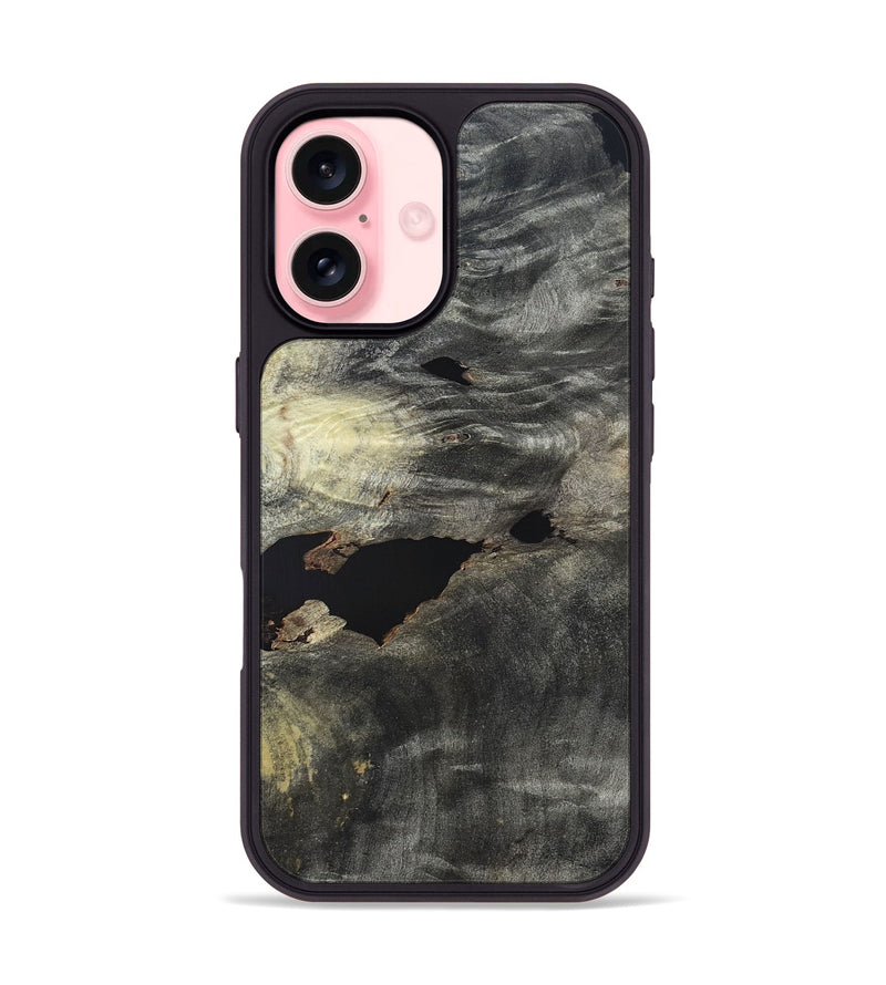 iPhone 16 Wood Phone Case - Halley (Wood Burl, 820202)
