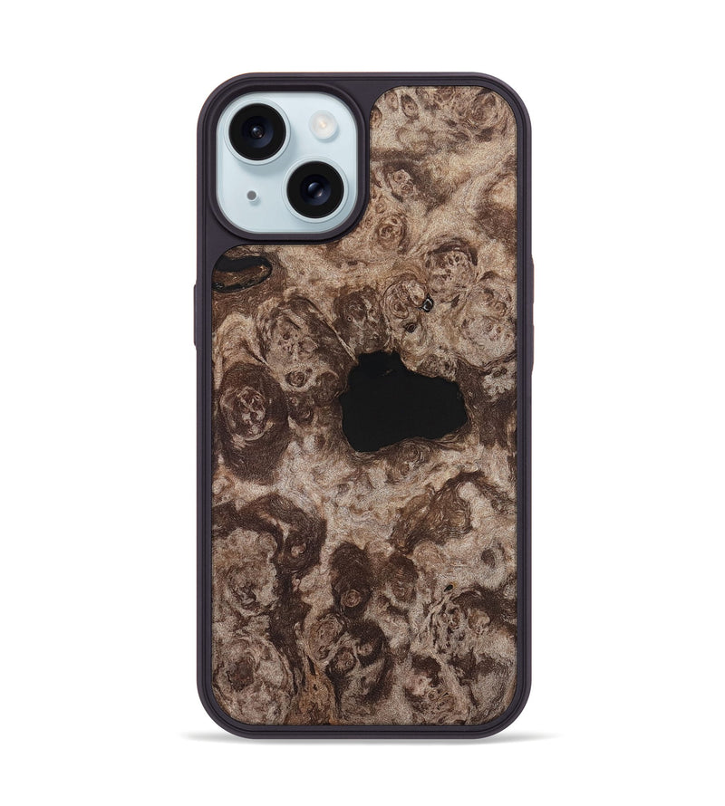 iPhone 15 Wood Phone Case - Aila (Wood Burl, 820203)