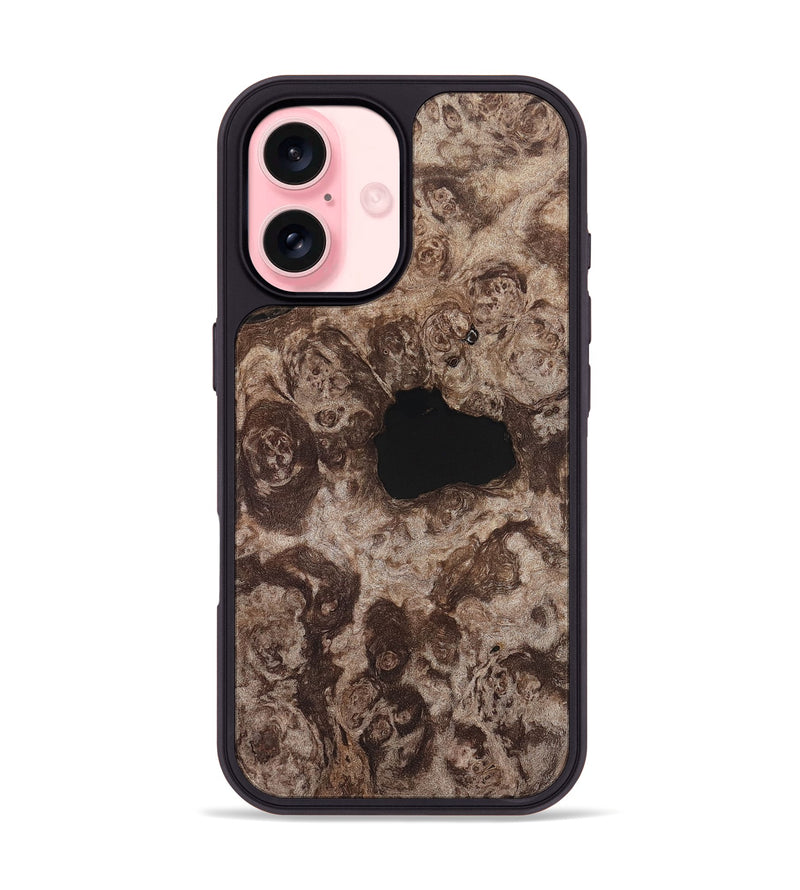 iPhone 16 Wood Phone Case - Aila (Wood Burl, 820203)