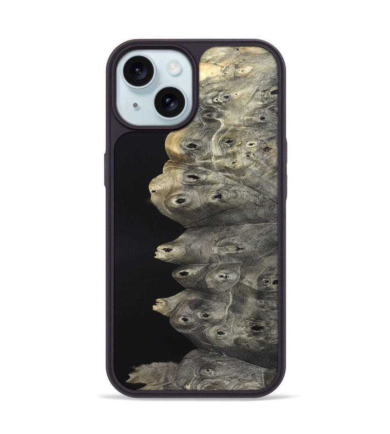 iPhone 15 Wood Phone Case - Elvis (Wood Burl, 820204)