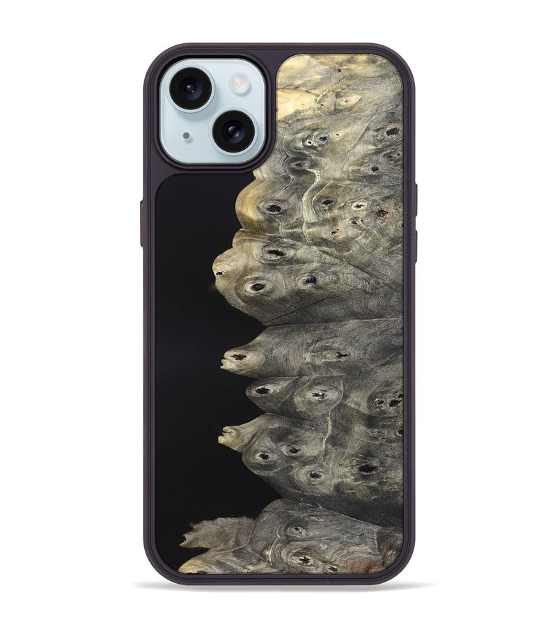 iPhone 15 Plus Wood Phone Case - Elvis (Wood Burl, 820204)