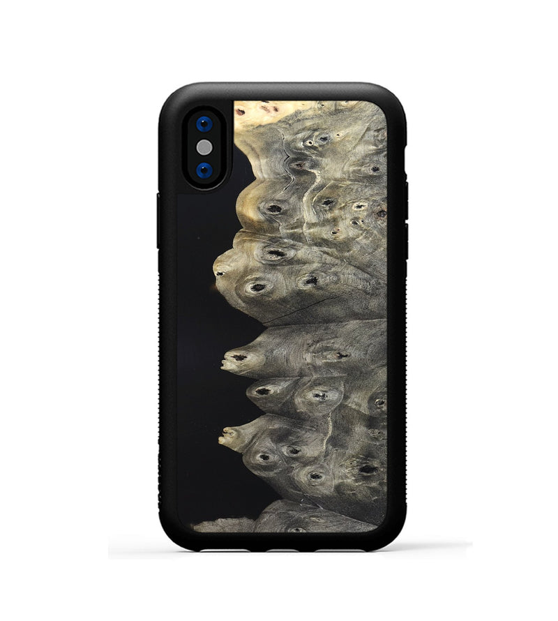 iPhone Xs Wood Phone Case - Elvis (Wood Burl, 820204)