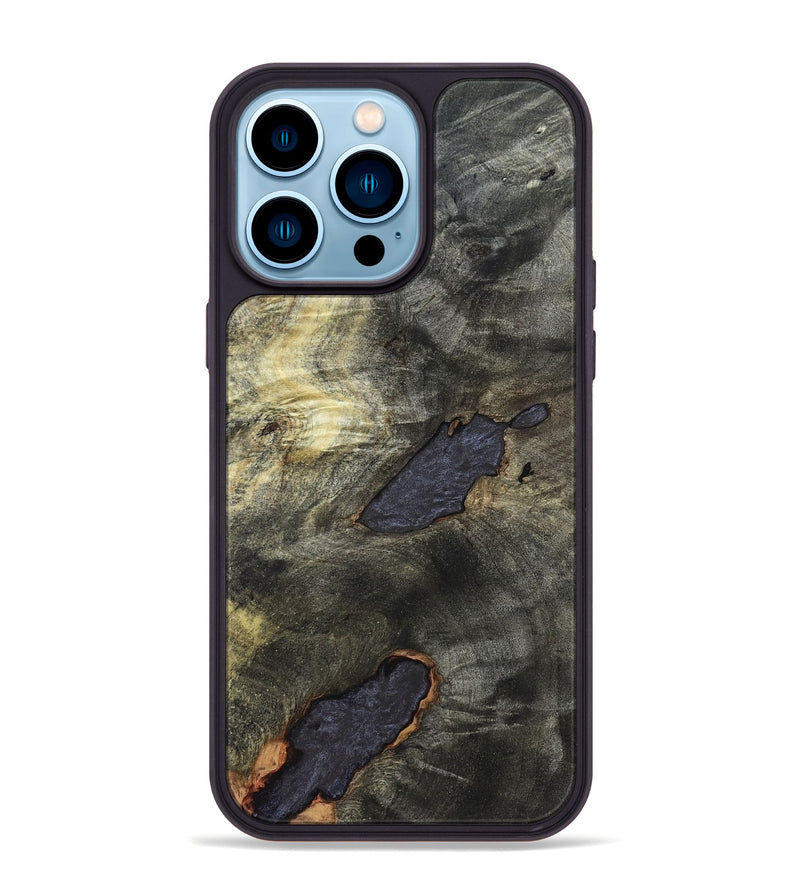 iPhone 14 Pro Max Wood Phone Case - Darrell (Wood Burl, 820205)