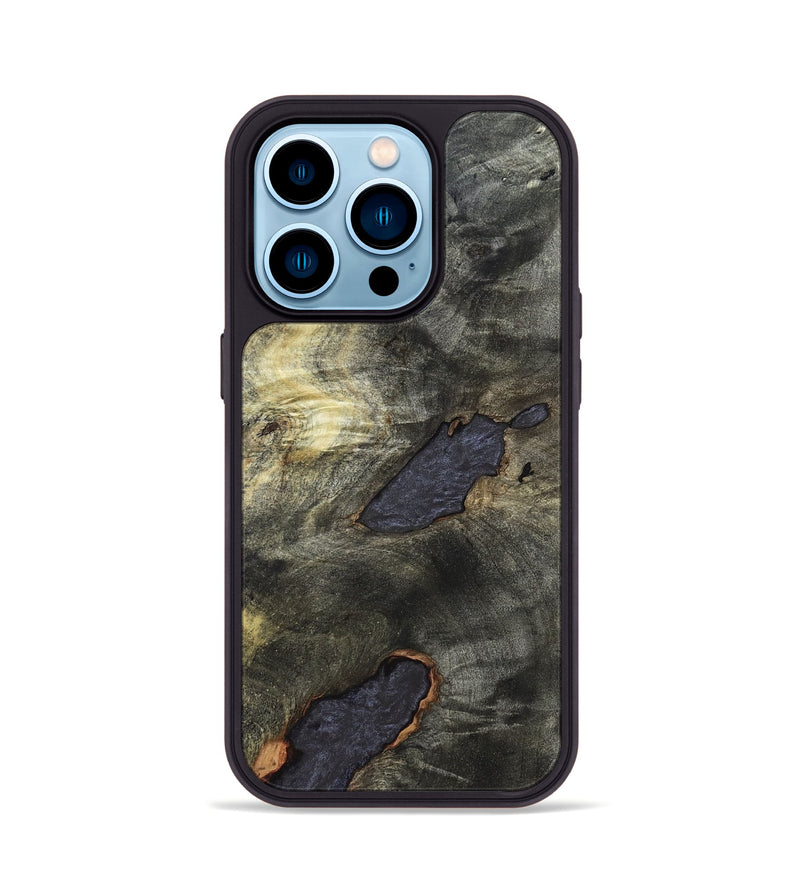 iPhone 14 Pro Wood Phone Case - Darrell (Wood Burl, 820205)