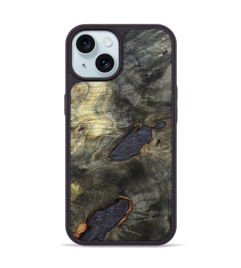 iPhone 15 Wood Phone Case - Darrell (Wood Burl, 820205)