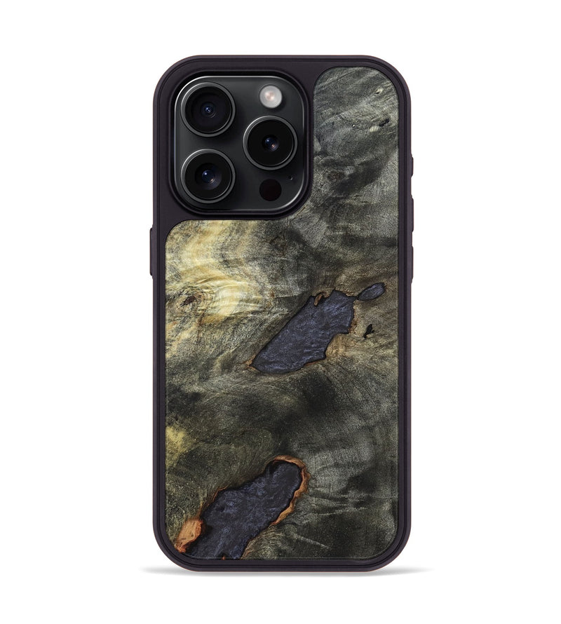iPhone 15 Pro Wood Phone Case - Darrell (Wood Burl, 820205)