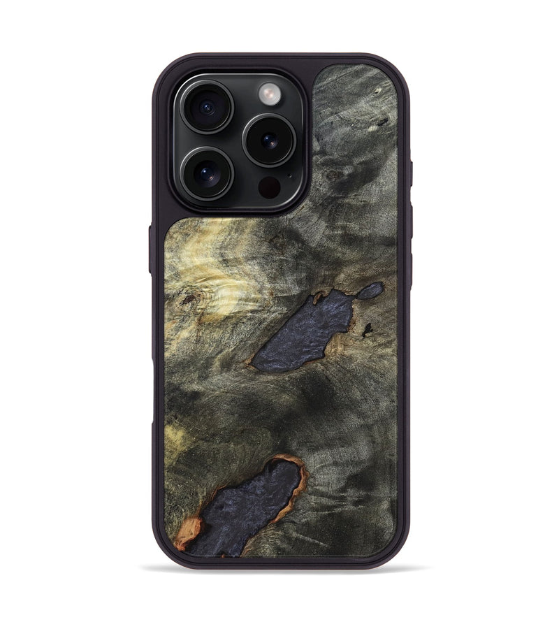 iPhone 16 Pro Wood Phone Case - Darrell (Wood Burl, 820205)