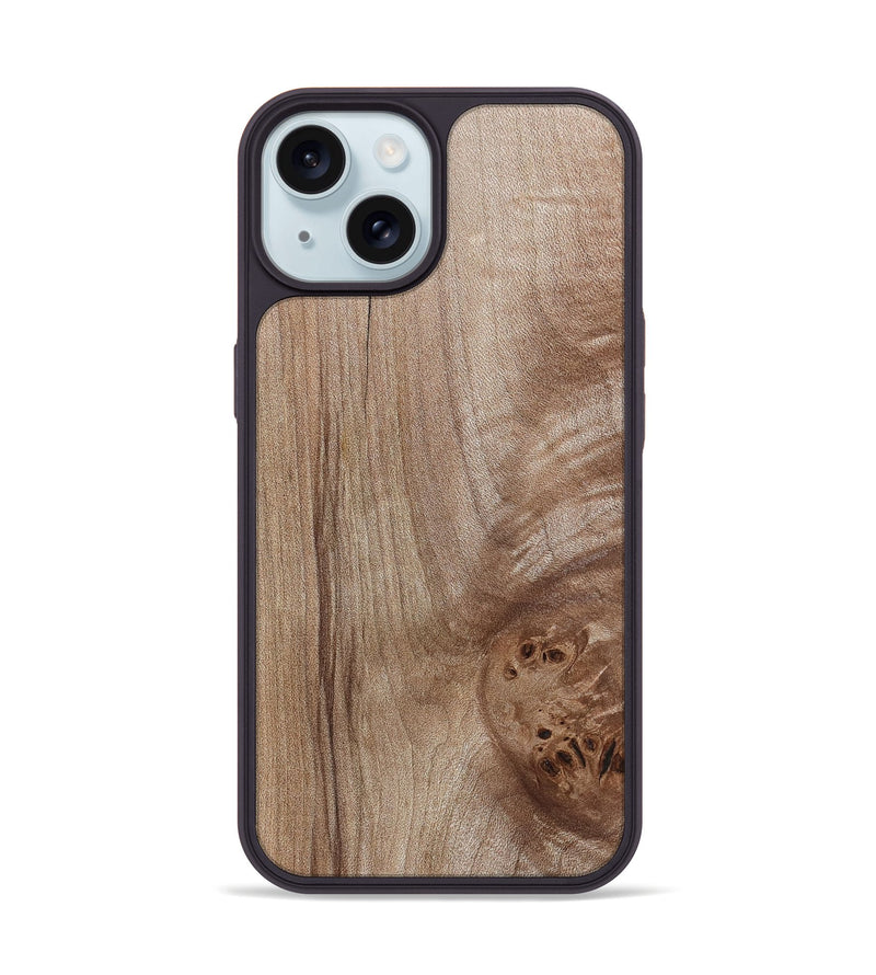 iPhone 15 Wood Phone Case - Rachael (Wood Burl, 820206)