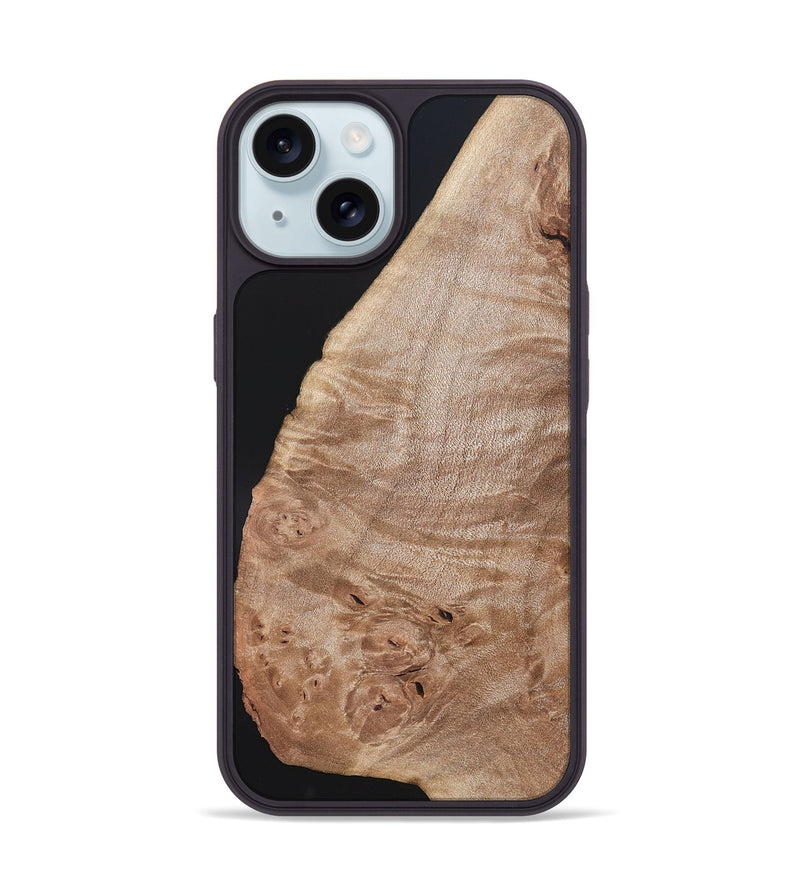 iPhone 15 Wood Phone Case - Rianna (Wood Burl, 820207)