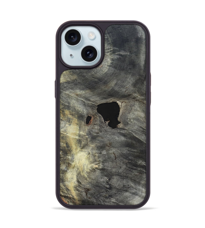 iPhone 15 Wood Phone Case - Denisse (Wood Burl, 820208)