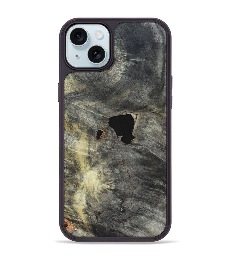 iPhone 15 Plus Wood Phone Case - Denisse (Wood Burl, 820208)