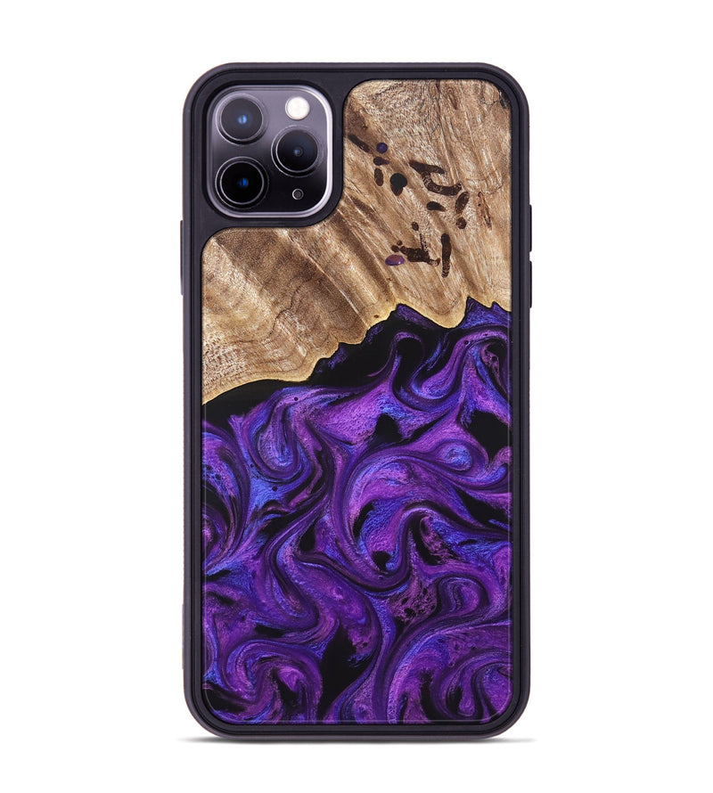 iPhone 11 Pro Max Wood Phone Case - Sanford (Purple, 820209)