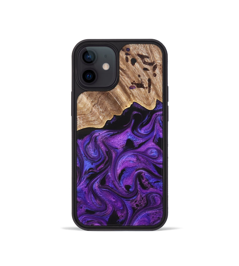 iPhone 12 mini Wood Phone Case - Sanford (Purple, 820209)