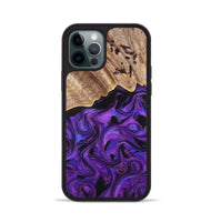 iPhone 12 Pro Wood Phone Case - Sanford (Purple, 820209)