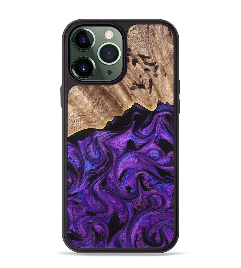 iPhone 13 Pro Max Wood Phone Case - Sanford (Purple, 820209)