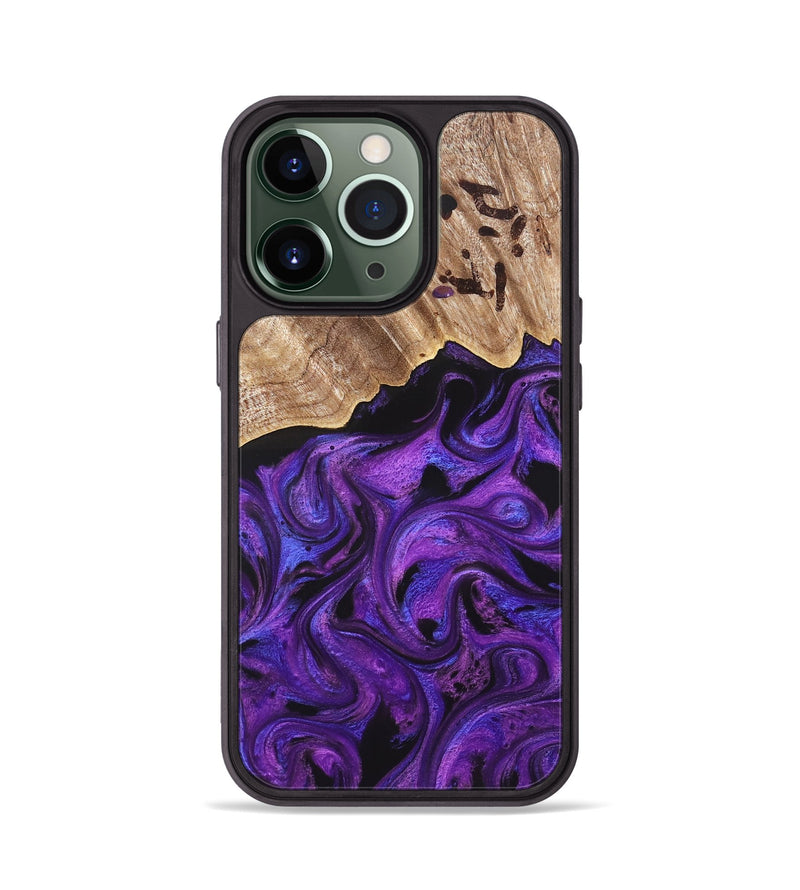 iPhone 13 Pro Wood Phone Case - Sanford (Purple, 820209)