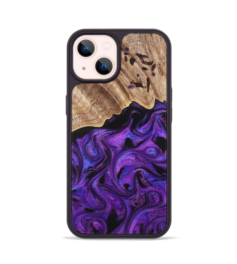 iPhone 14 Wood Phone Case - Sanford (Purple, 820209)